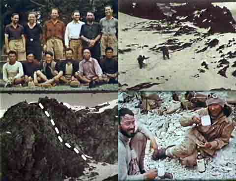 
1938 American K2 Expedition - Team Photo, Climbing K2 Including Houses Chimney, Bob Bates And Charlie Houston Toasting Their Success  - Brotherhood of the Rope DVD
